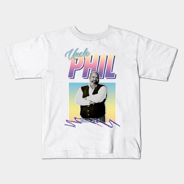 Uncle Phil - 90s Style Retro Tribute Design Kids T-Shirt by DankFutura